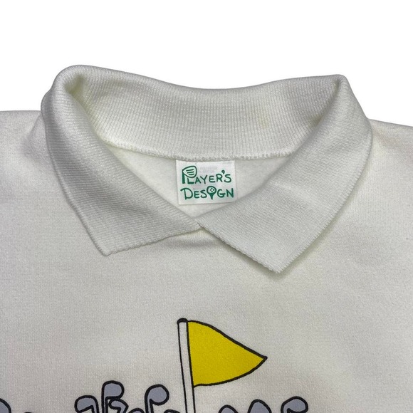 Vintage 90s Player's Design golfing golf sweater with collar - Picture 3 of 3